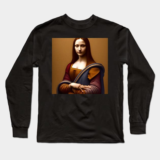 Mona Lisa Long Sleeve T-Shirt by julidavine